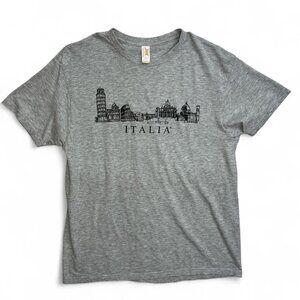 JHK Grey Italy Skyline Women’s Cotton T‑Shirt (L)